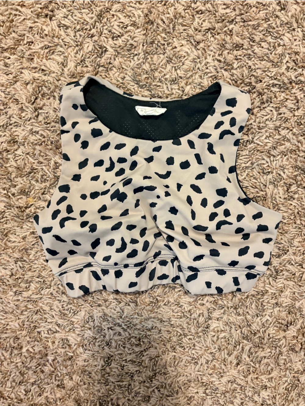 Hayden Beige and Black Animal Print sports bra